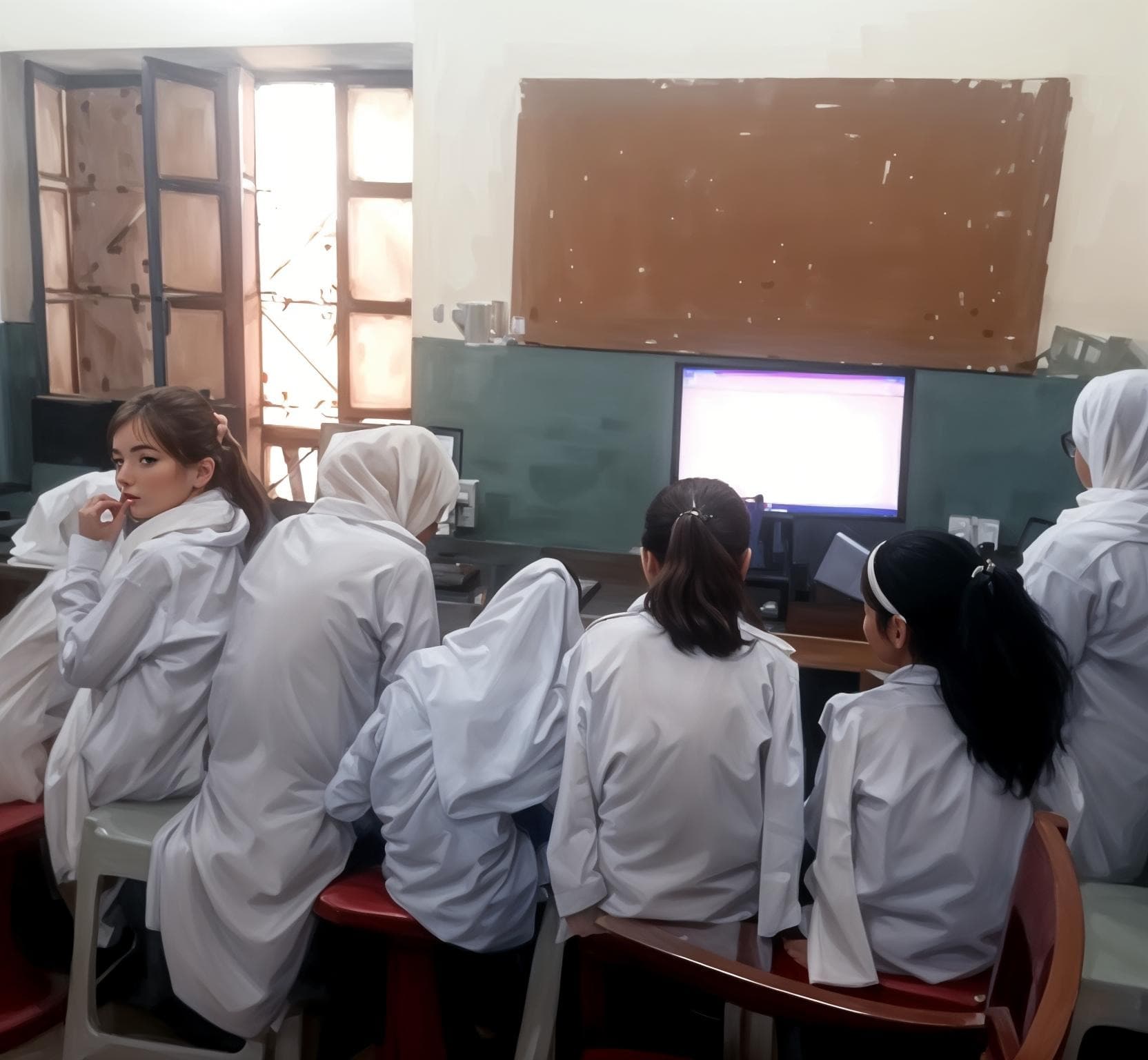 Girls computer lab
